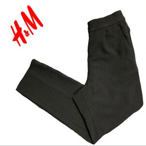 H&M Casual Dress Pant Front & Rear Pockets Green Size  2
